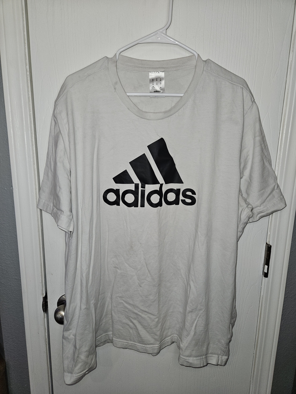 Adidas Men's White Logo Tee